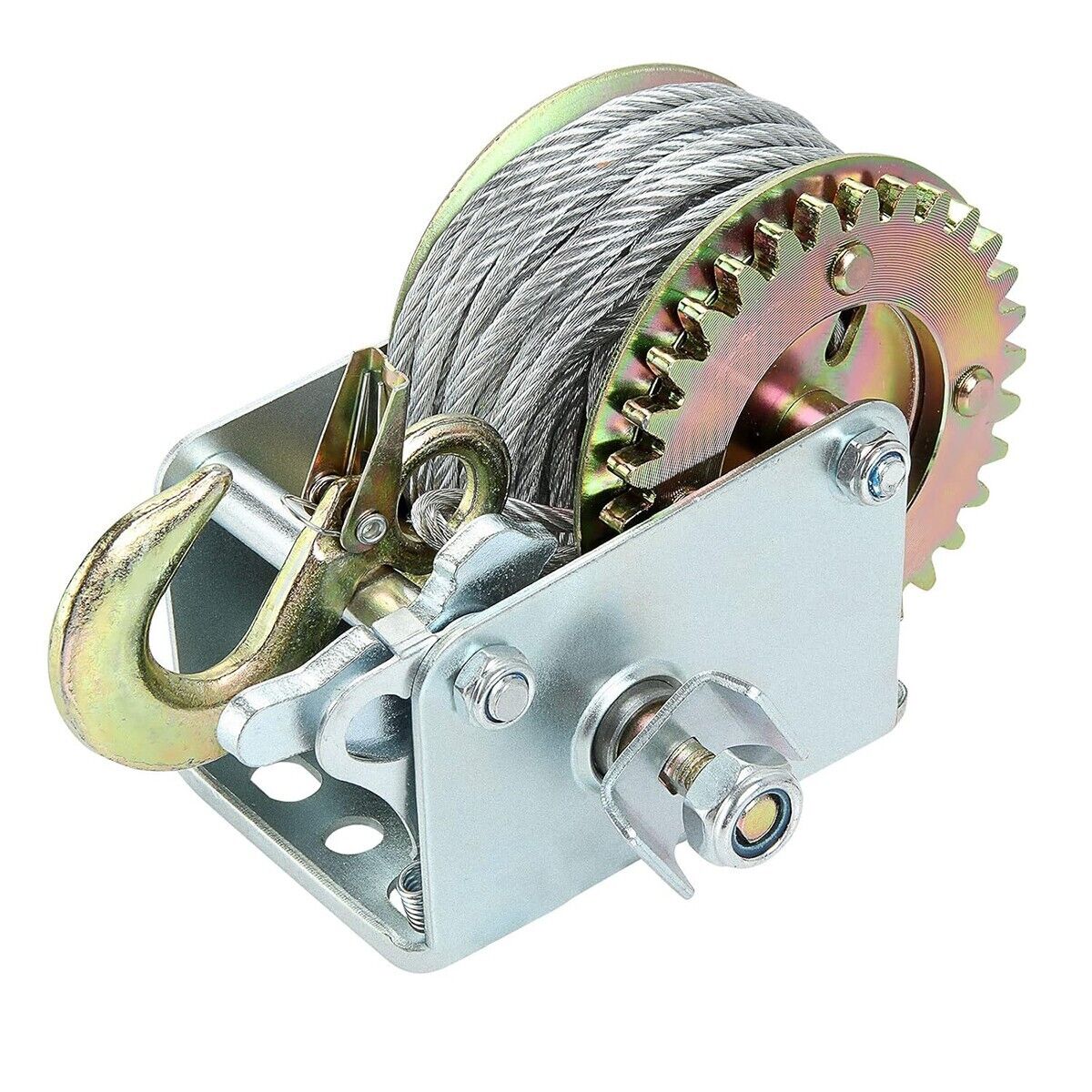 PARANCO MONTACARICHI VERRICELLO GANCIO MANUALE ARGANO 800 LBS CAVO ACCIAIO