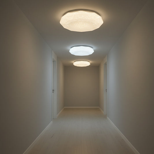 PLAFONIERA LED 60W 3000K 4000K 6500K LUCE REGOLABILE STILE DIAMANTE 31600