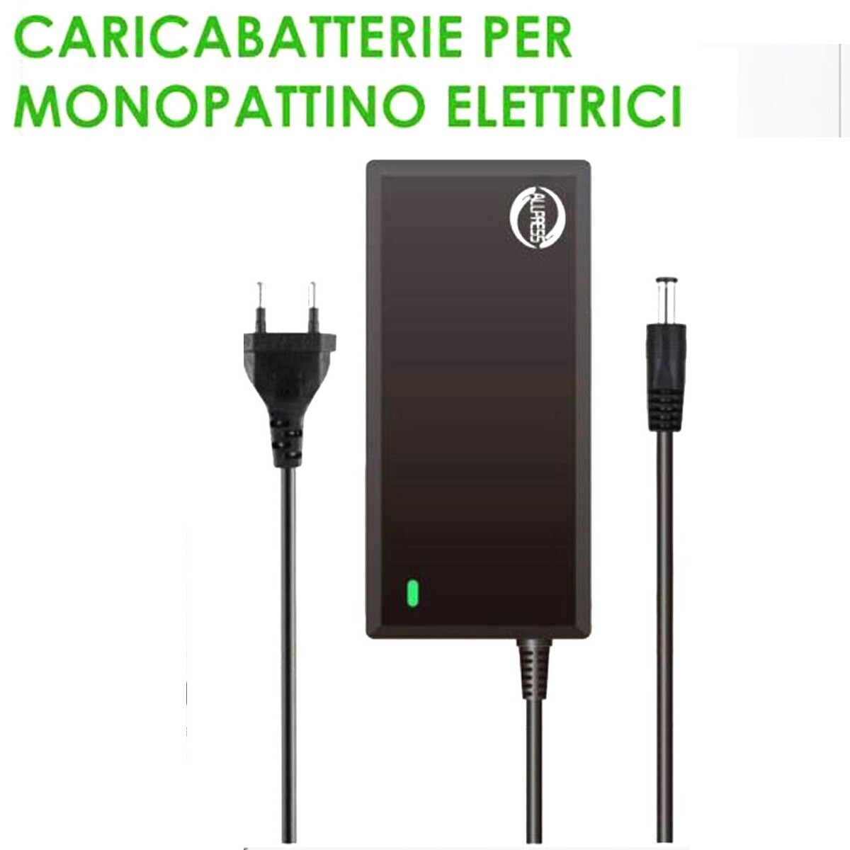 CARICATORE UNIVERSALE 42V 2A 84W PER MONOPATTINI ELETTRICI LED RICARICA AS-05723