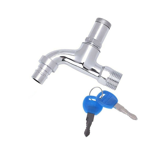 RUBINETTO ANTIFURTO ACQUA CON SERRATURA ATTACCO 1/2" CHIAVE DI BLOCCO DGO-155