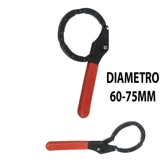 CHIAVE GIRATUBI PER FILTRO OLIO TIPO CATENA AUTOMATICA LAVORO FAI DA TE 60-75MM