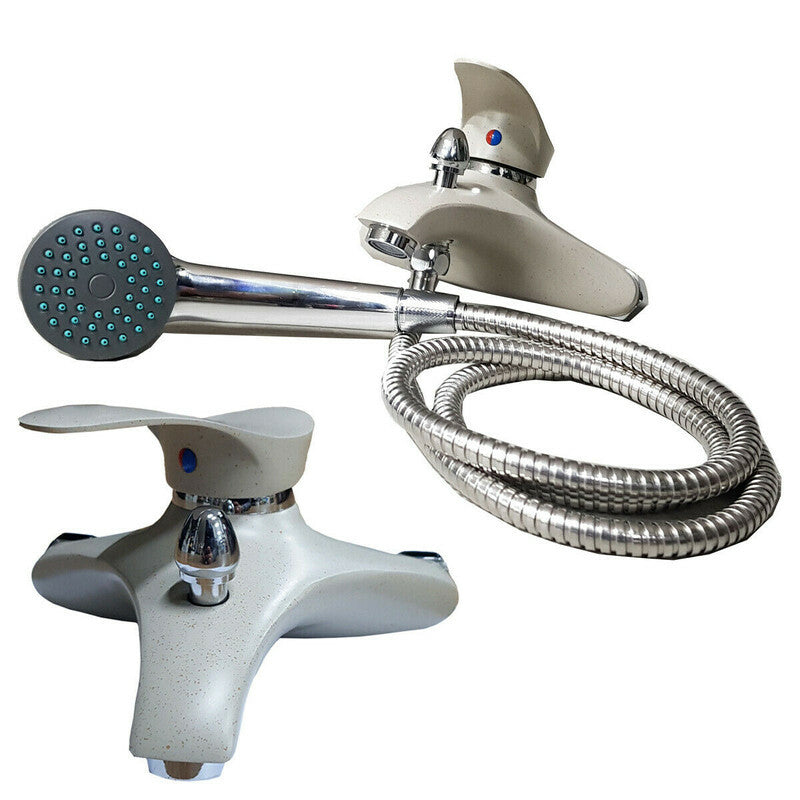 RUBINETTO MISCELATORE BAGNO VASCA SUPPORTO DOCCIA MONTAGGIO SABBIA PIETRA JH8192