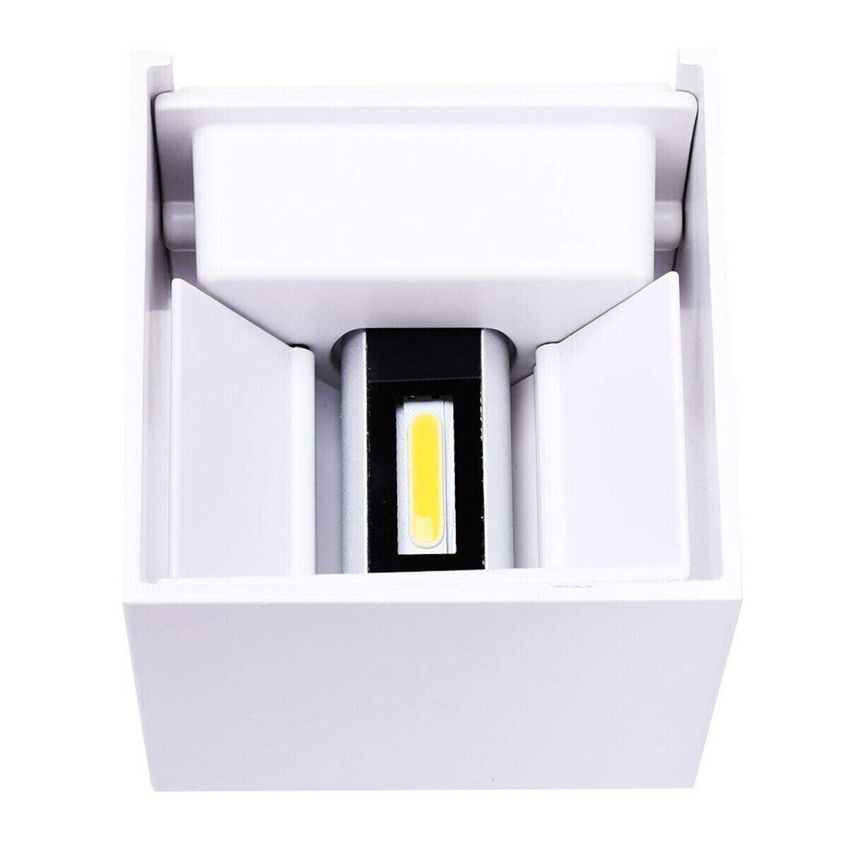 APPLIQUE CUBO LED 10W FARETTO LAMPADA PARETE MURO LUCE BIANCO CALDO 3000K