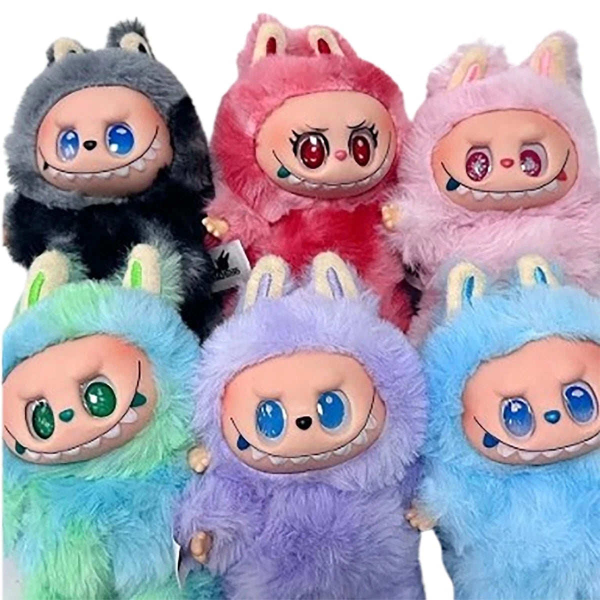 PORTACHIAVI PELUCHE LABUBU THE MONSTER ORECCHIE CONIGLIO SORPRESA ZAINO VALIGIA