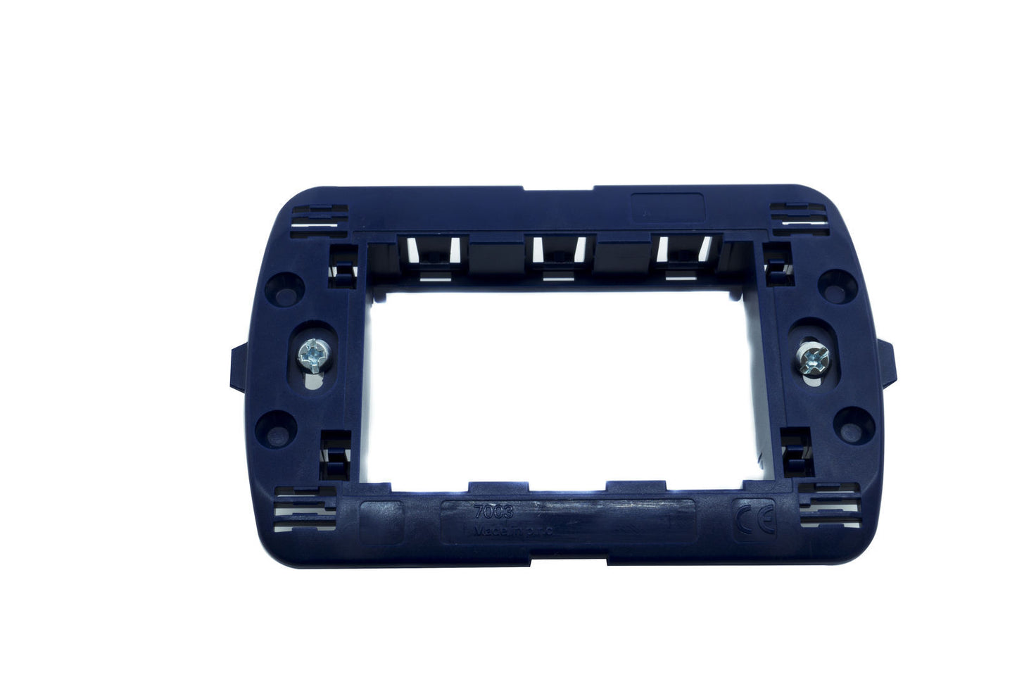 SUPPORT PLAQUE INTERRUPTEURS INTERRUPTEUR MURAL BLEU 3 POSTES COMPATIBLE CL 118