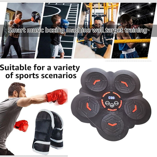 MACCHINA DA BOXE RITMO MUSICALE BOXING MACHINE BLUETOOTH GUANTI PUGILATO