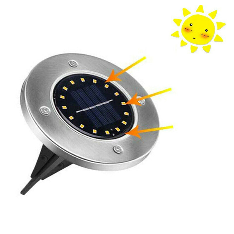 SPOT ENCASTRABLE SOLAIRE 16 LED SMD POUR EXTERIEUR JARDIN TE-B0423