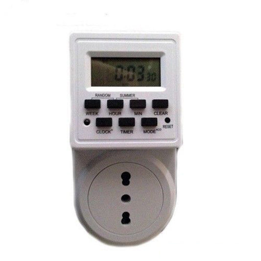 PRISE ÉLECTRIQUE 230 V TEMPORISÉE AVEC MINUTERIE HEBDOMADAIRE ET 24 HEURES PROGRAMMABLE