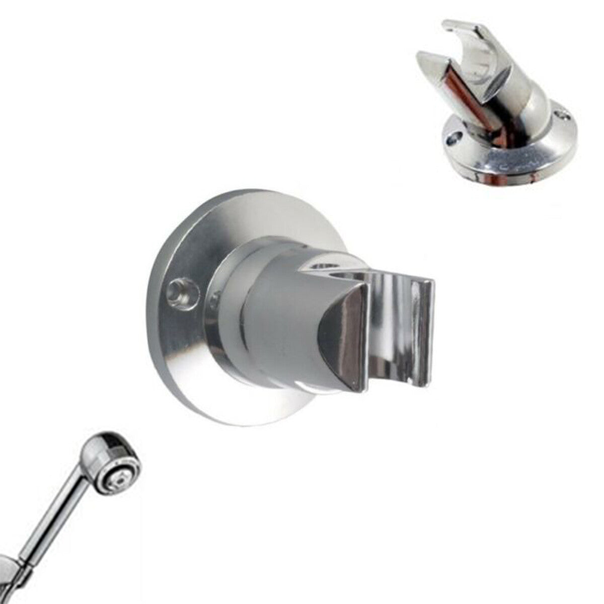TESTA DOCCIA SUPPORTO MURO REGOLABILE ABS PER MONTAGGIO MOBILE STAFFA DGO-069