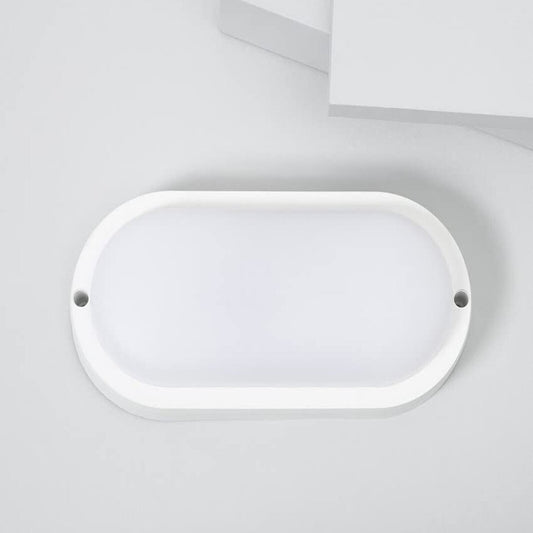 LAMPADA LED PARETE APPLIQUE OVALE 12W LUCE CALDA 3000K INTERNI ESTERNI FC-103