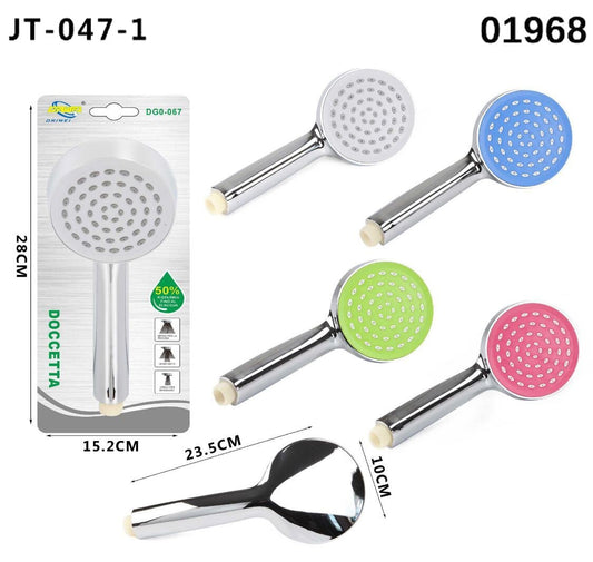 SOFFIONE BRACCIO DOCCINO BAGNO DOCCIA VASCA UNIVERSALE ROTONDO VARI COLORI 01969