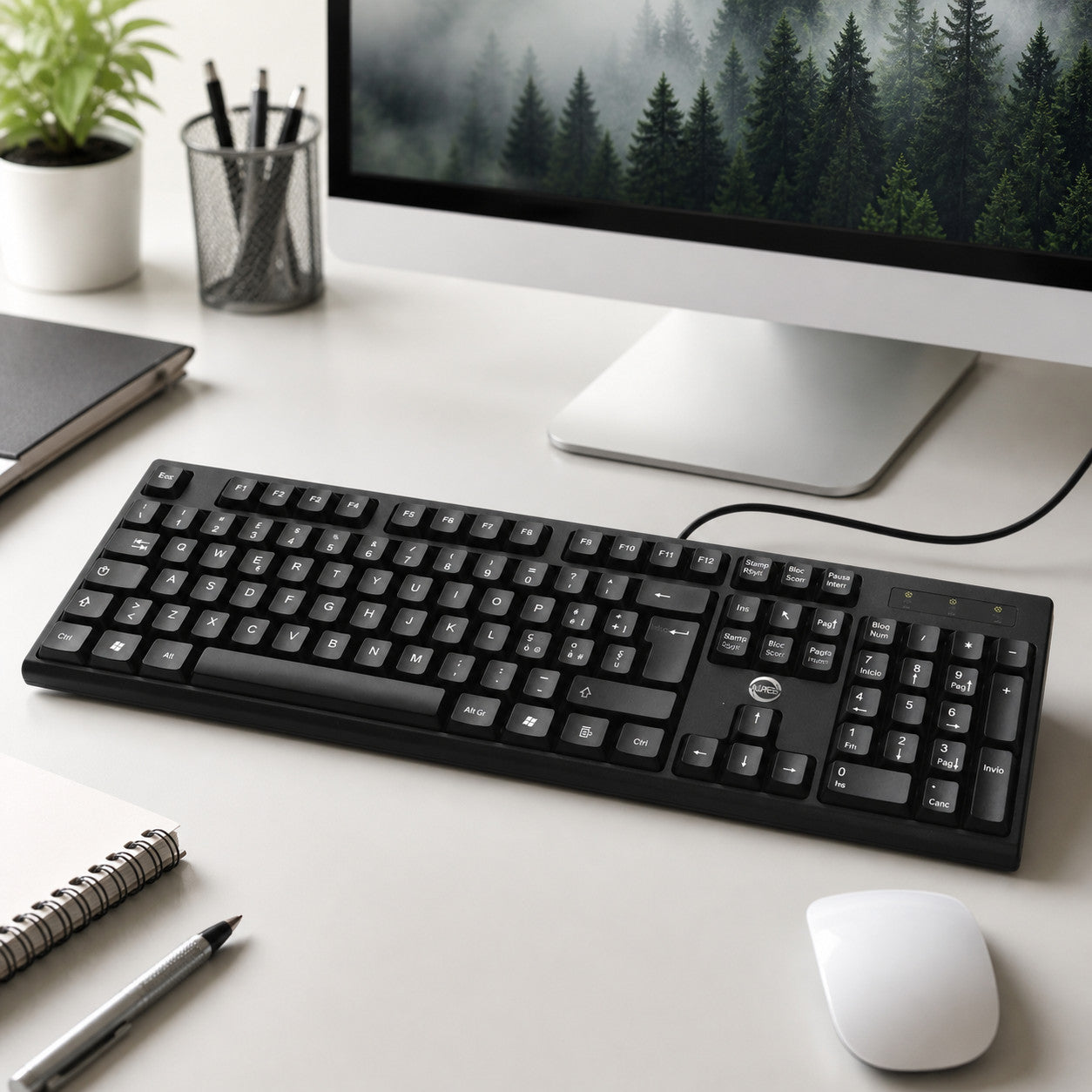 TASTIERA USB STANDARD 104 TASTI ITALIANA CABLATA PC UFFICIO AS-05896