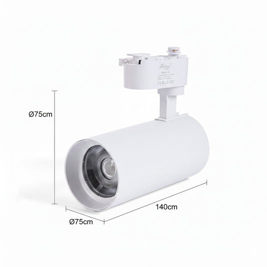 FARETTO LED BINARIO 30W MONOFASE BIANCO 3CCT 3000K 4000K 6000K 2740LM ET-21662