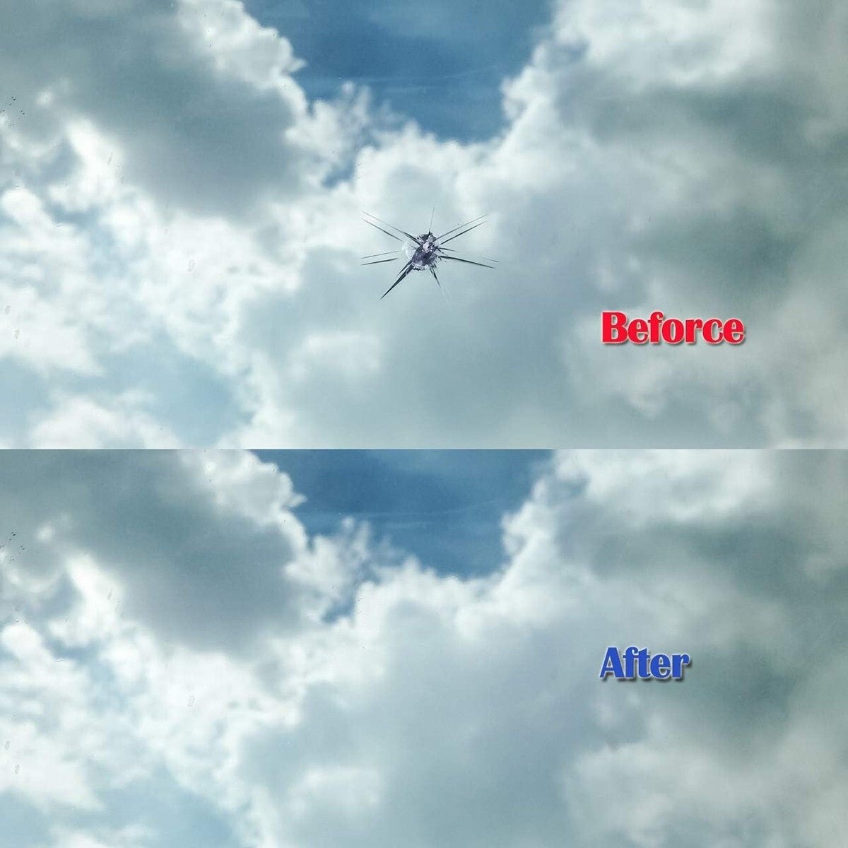 KIT RIPARAZIONE PARABREZZA AUTO SCHEGGE RESINA VETRO FAI DA TE CREPE RIPARA