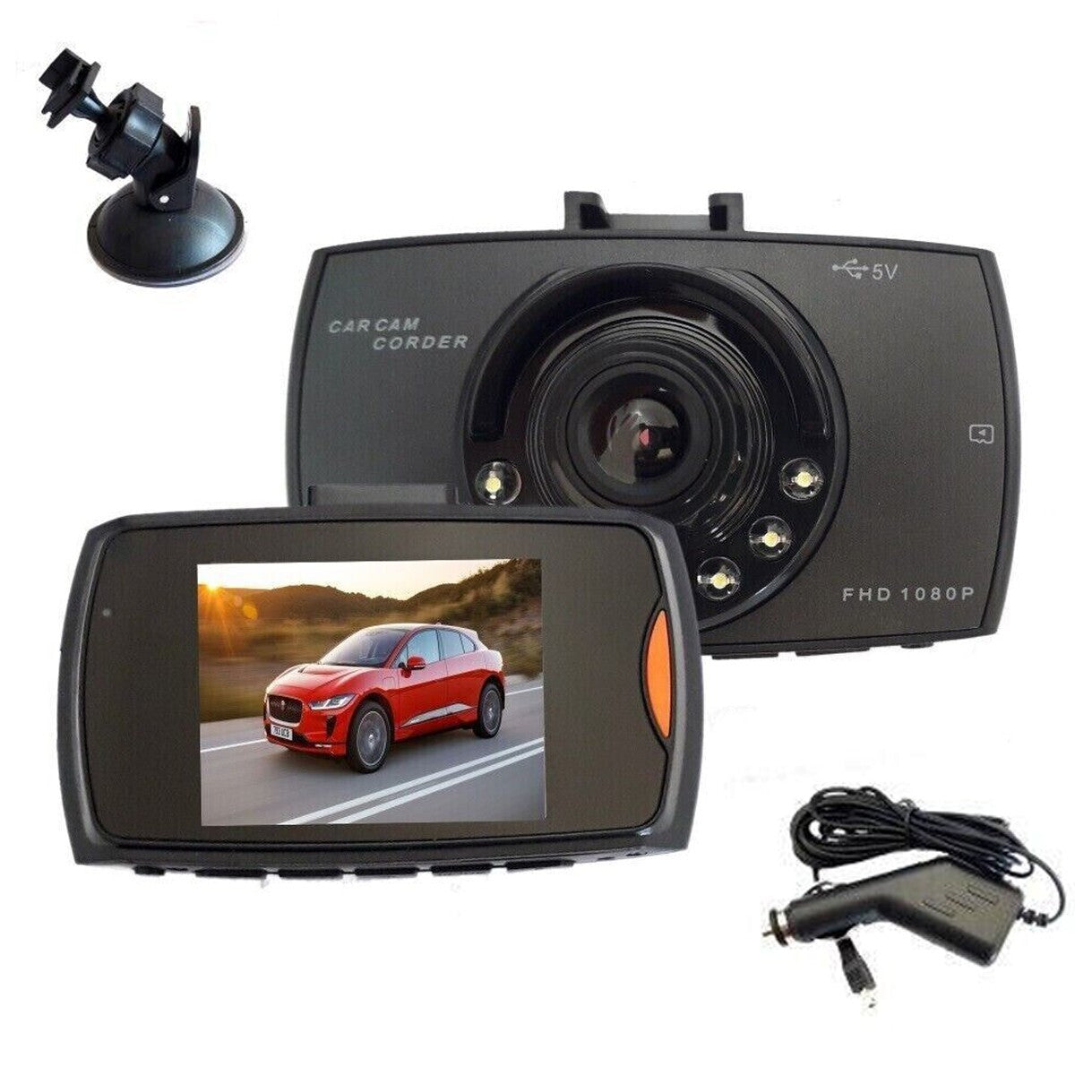 MINI DVR TELECAMERA VIDEOREGISTRATORE AUTO HD MONITOR LCD 2.4 VIDEO 6 LED HDMI