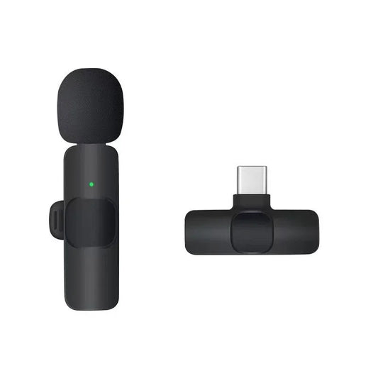 MICROFONO LAVALIER SENZA FILI TIPO C INTERVISTE VIDEO REGISTRA AUDIO AC48830