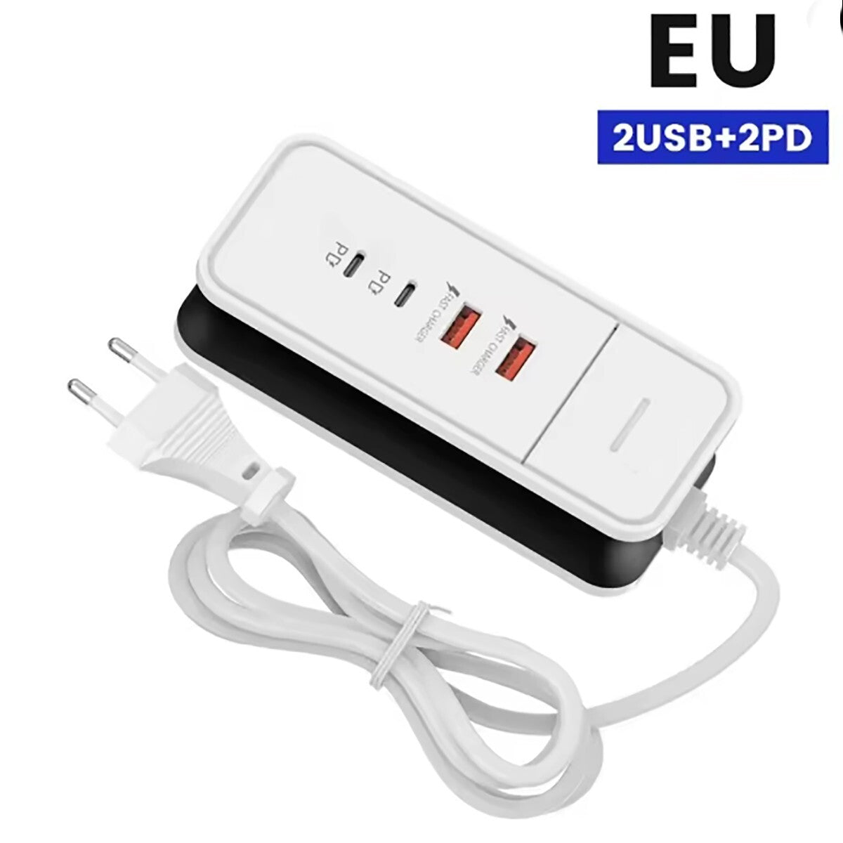 CARICATORE USB TIPO C MULTIPORTA 4 IN 1 15W RICARICA RAPIDA UNIVERSALE AS-06013