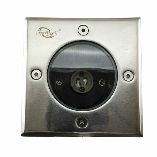 PROJECTEUR ENCASTRABLE DE SOL GU10 CARRÉ LAMPE PROJECTEUR JALONNEMENT EXTÉRIEUR