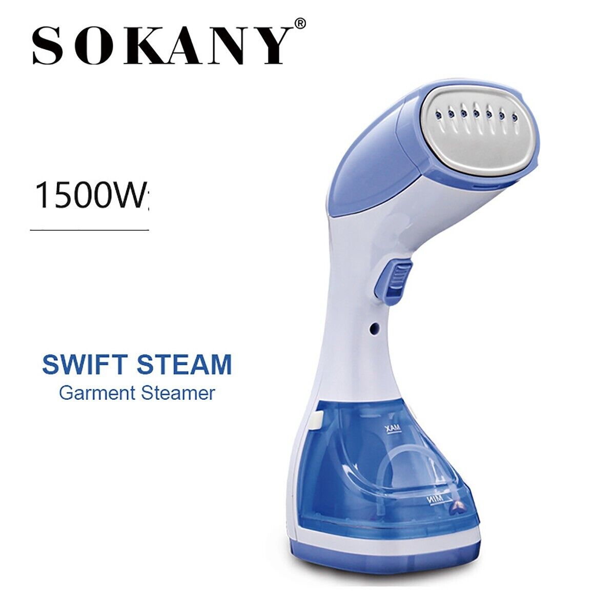 FERRO DA STIRO VERTICALE 1500W RIMUOVI PIEGHE VESTITI VAPORE SOKANY DF-019