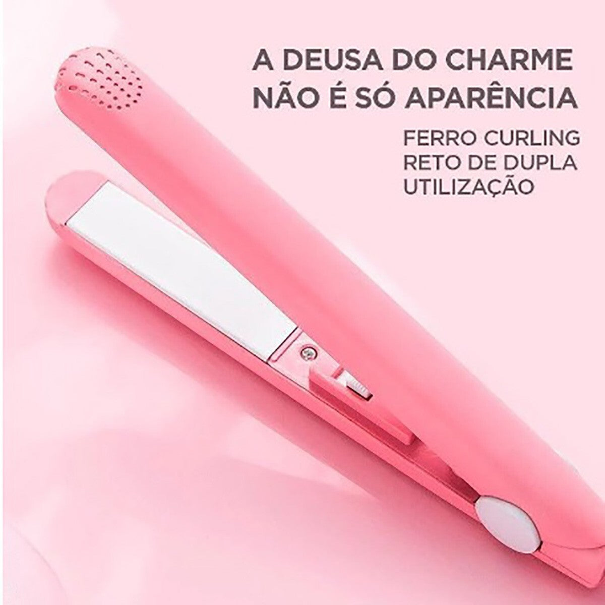 MINI PIASTRA CAPELLI LISCI CERAMICA PORTATILE DA VIAGGIO CONTENITORE SN-228