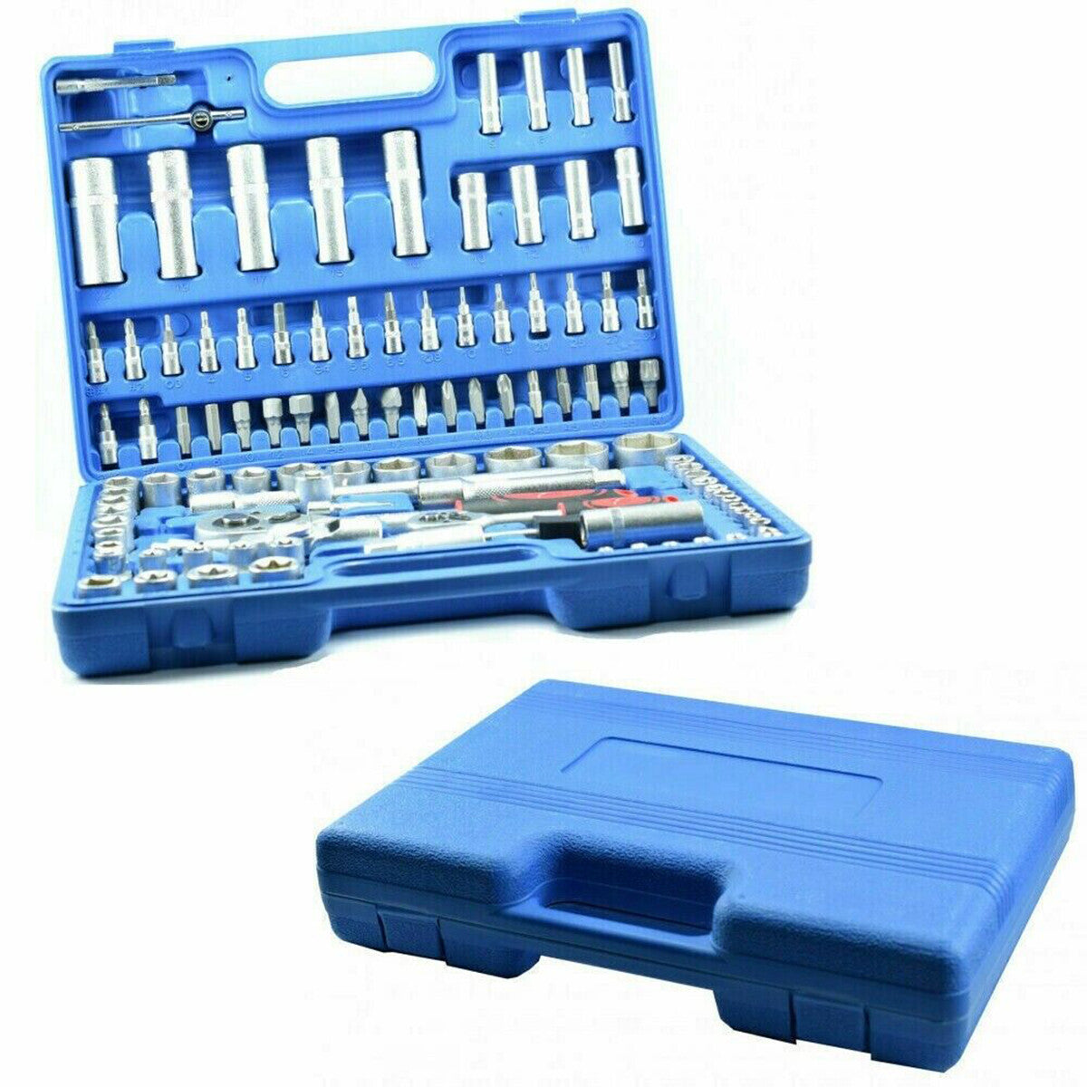 MALLETTE D'OUTILS CLIQUET DOUILLES 108 PIÈCES OUTILS MANUELS TRAVAIL