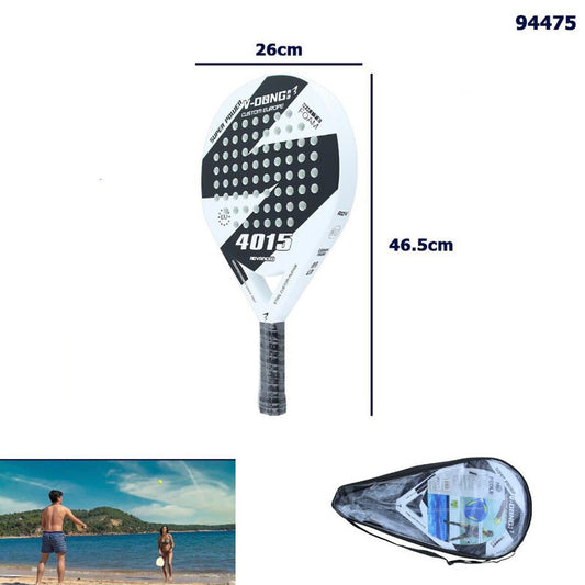 RAQUETTE DE PADEL CUSTOM EUROPE SUPER POWER 4015 MOUSSE BLANCHE BLANCHE V-DONG 94475