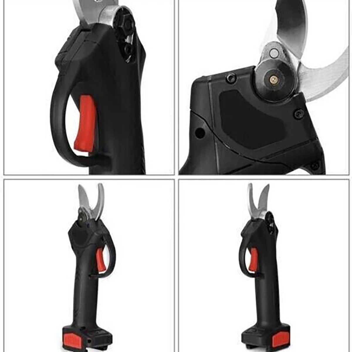 KIT 2 FORBICE A BATTERIA DA POTATURA E MOTOSEGA 4" VALIGIA CESOIA 48V 2 BATTERIE