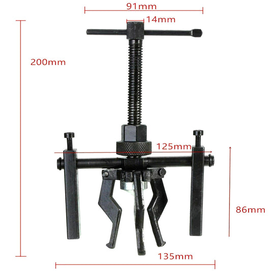 EXTRACTEUR DE ROULEMENT ACIER INTÉRIEUR ET EXTÉRIEUR ROULEMENTS MÉCANIQUES 3 GRIFFES