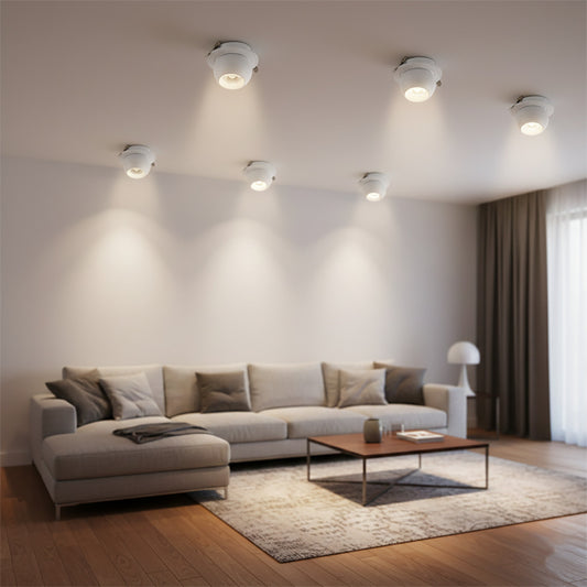 FARETTO LED INCASSO 12W ORIENTABILE 4CCT 3000K 4000K 6000K 1290LM ET-21659