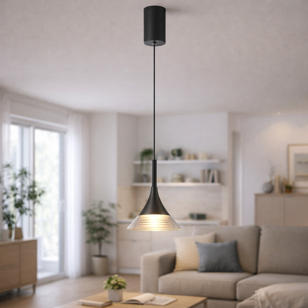 LAMPADA SOSPENSIONE LED 4W REGOLABILE 3 COLORI 3000K 4000K 6000K 400LM LP016