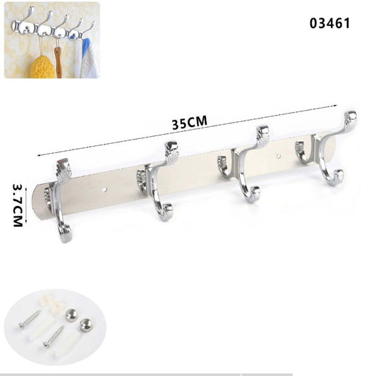 APPENDIABITI 4 GANCI BAGNO MURO GANCIO ASCIUGAMANI CASA CROMATO DA PARETE 03461