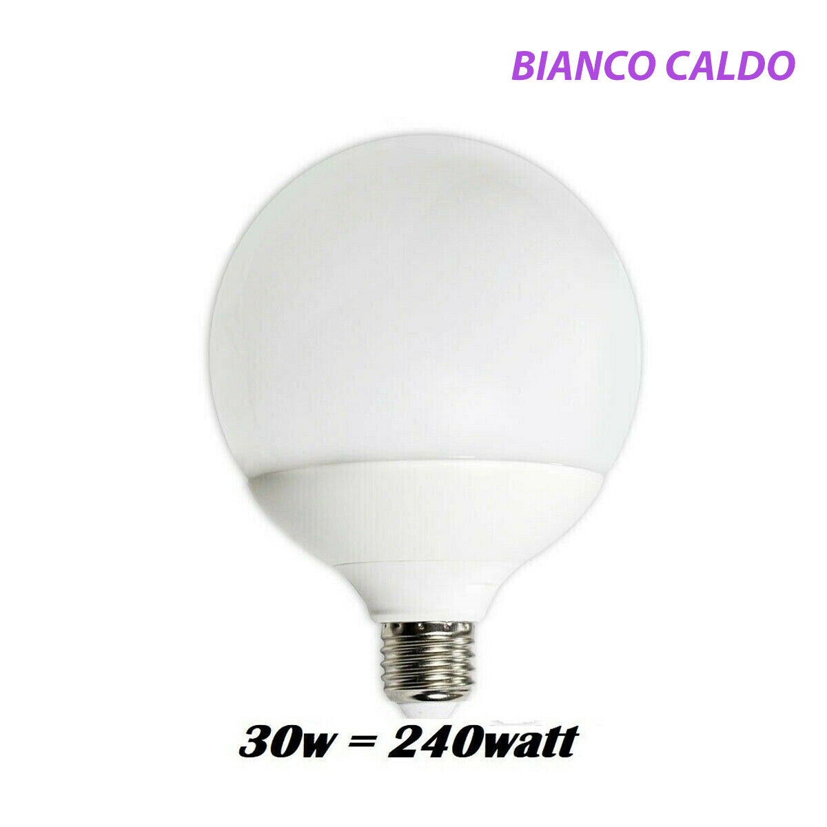 AMPOULE LED 2835 E27 BULBE SPIRALE G150 GLOBE 30W=240W LUMIÈRE MAISON 2700K CHAUD