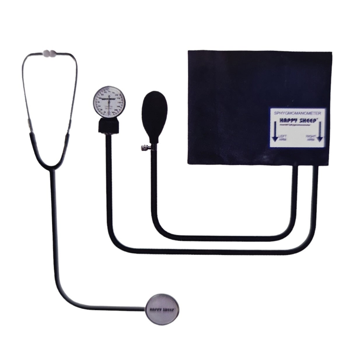 TENSIOMÈTRE ANÉROÏDE AVEC STÉTHOSCOPE POCHETTE MANUEL
