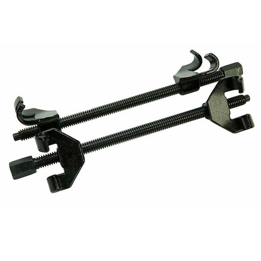 COPPIA COMPRESSORI MOLLE SMONTAGGIO AMMORTIZZATORI AUTO SMONTA REGOLABILE 38CM