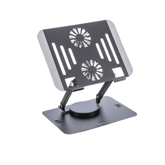 SUPPORTO TAVOLO DISSIPATORE VENTOLA 360° TABLET E DISSIPAZIONE CALORE