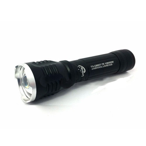TORCHE LED LUMIÈRE BLANCHE 108000 W RECHARGEABLE ÉTANCHE SUPPORT VÉLO ZOOM FAQ6