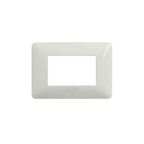 PLACCHETTA PLACCA BIANCA COMPATIBILE MATIX 3 POSTI COPRI INTERRUTTORE C8803 WHT