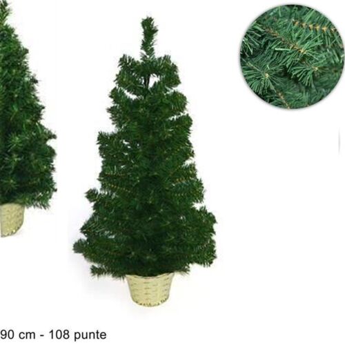 ALBERO DI NATALE ABETE ARTIFICIALE A MURO PARETE ALTEZZA 90CM ALBERO VERDE