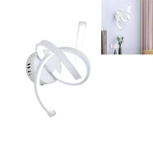 APPLIQUE LAMPADA INTERNO MODERNA PARETE MURO SPIRALE 15W LUCE FREDDA ST-005