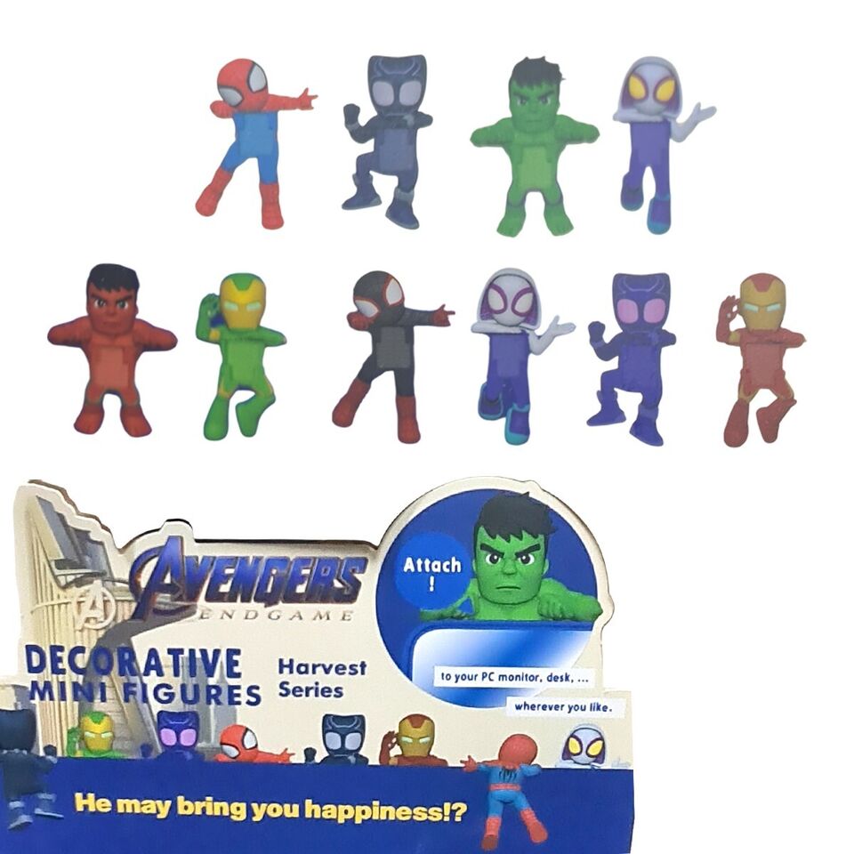 2 SONNY ANGEL AVENGERS SORPRESA HIPPERS SPIDERMAN CELLULARE PC MINI FIGURA