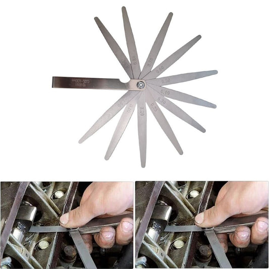 SPESSIMETRO VALVOLE DI PRECISIONE 13 LAME DI SPESSIMETRO IN ACCIAIO 0.05-1.00mm