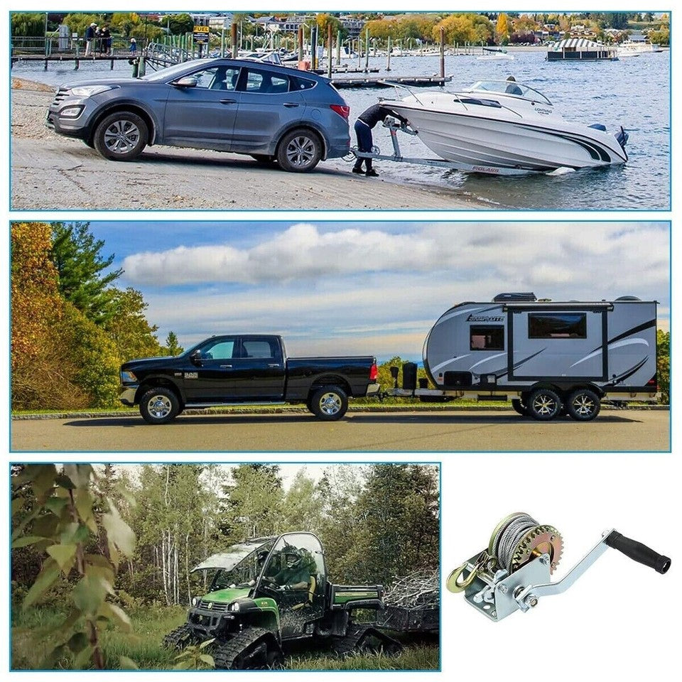 PARANCO MONTACARICHI VERRICELLO GANCIO MANUALE ARGANO 1600 LBS CAVO ACCIAIO