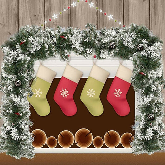 GHIRLANDA DI NATALE ADDOBBI RAMI BACCHE NEVE ARCO DECORAZIONI TRALCIO INNEVATO