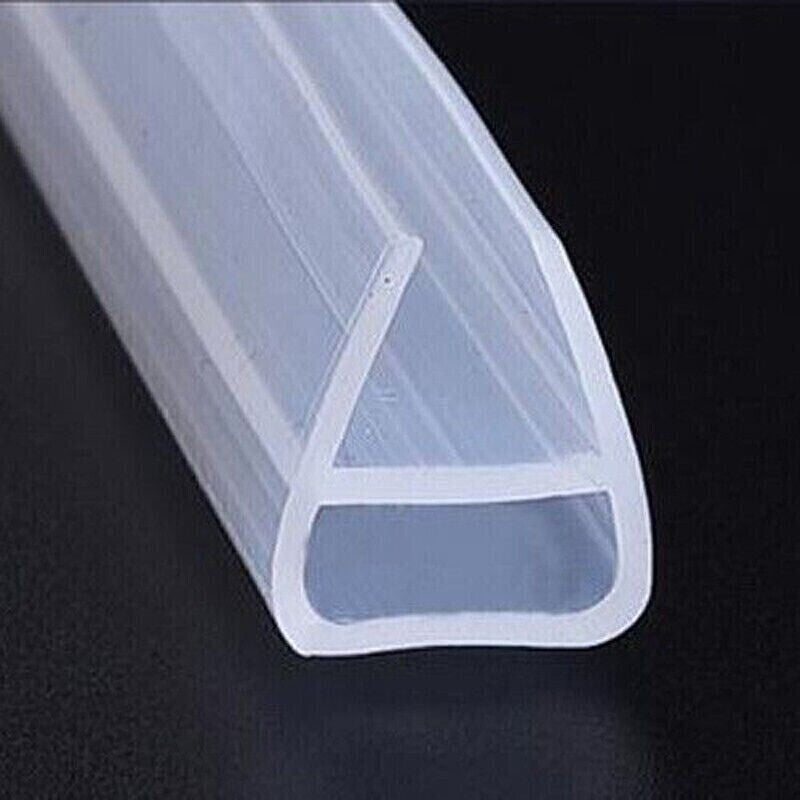 JOINT DE PORTE DE DOUCHE PROFIL DE RECHANGE SILICONE TRANSPARENT 10 MM 2MT 74232