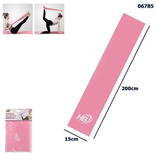 BANDE DE RÉSISTANCE ÉLASTIQUE 15X200CM YOGA FITNESS EXERCICES GYM 06785