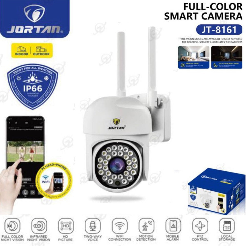 TELECAMERA WIFI IP MOTORIZZATA 2 ANTENNE 1080P CAMERA VISIONE NOTTURNA JT-8161