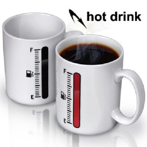 TAZZA IN CERAMICA MAGICA LIVELLO TEMPERATURA PIENO FREDDO CALDO PER COLAZIONE