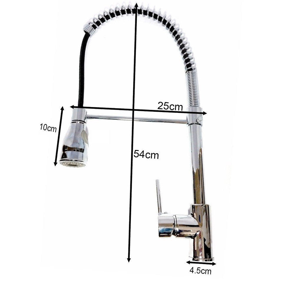 MISCELATORE LAVELLO CUCINA DOCCIA PROFESSIONALE ISOLA CROMATO RUBINETTO LAVABO