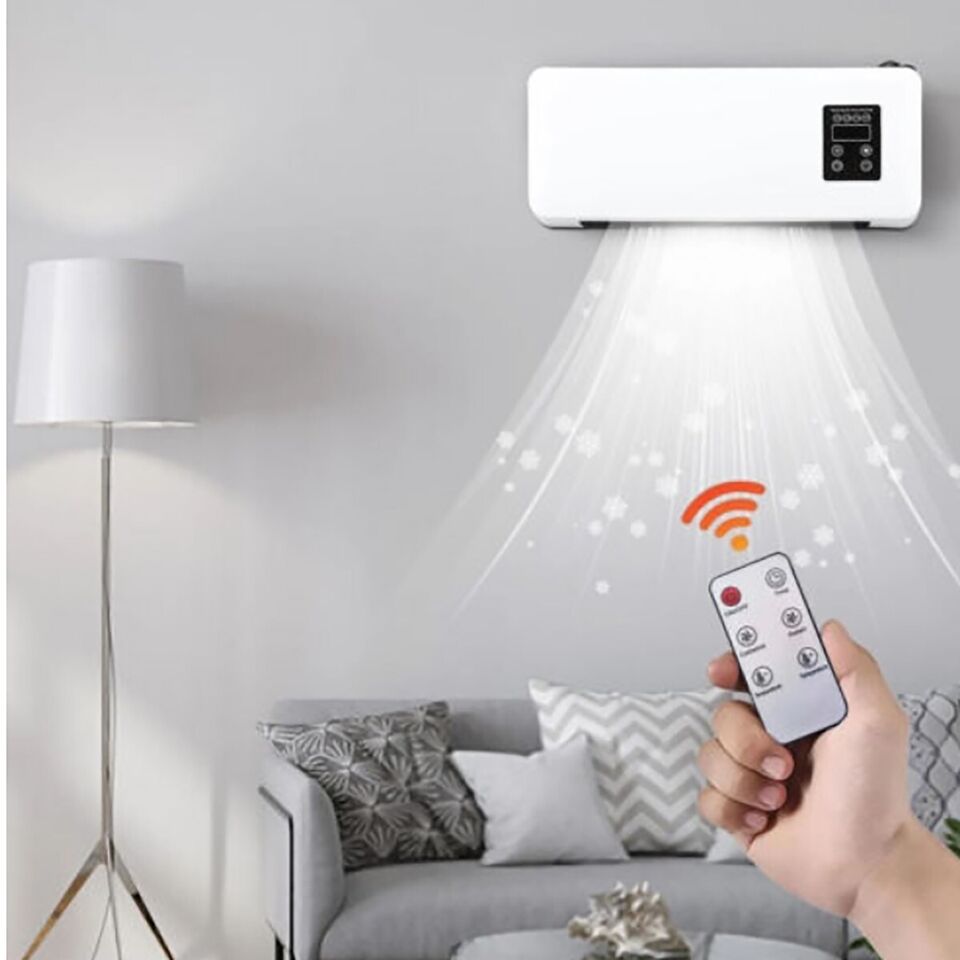 TERMOVENTILATORE RISCALDATORE CONDIZIONATORE PORTATILE DA PARETE VENTILATORE