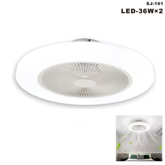 VENTILATORE SOFFITTO LUCE LED BIANCO CALDO FREDDO PLAFONIERA LAMPADARIO SMART